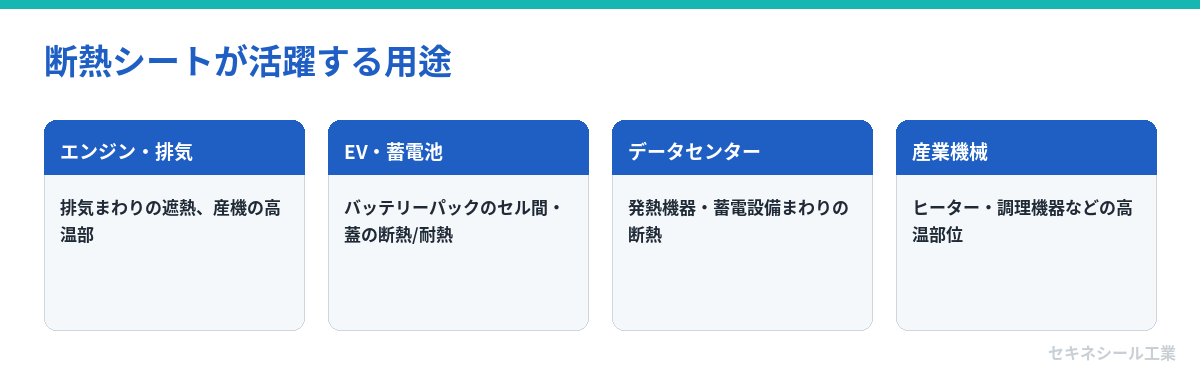 断熱シートが活躍する用途
